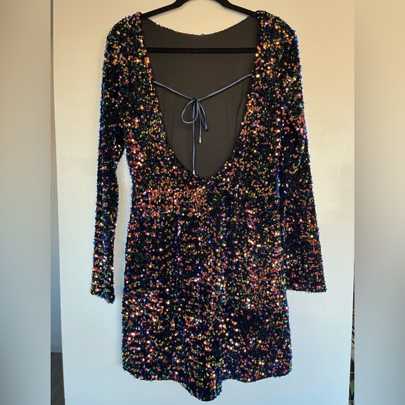 Hello Molly Midnight Sequin Dress - Picture 5 of 7